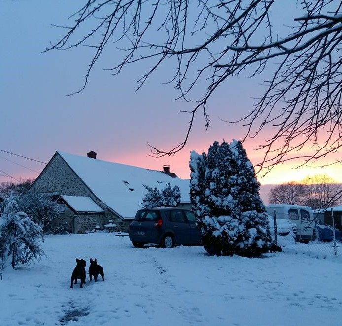 des Bourbon d'Allier - 6 FEVRIER 2018..LA NEIGE ..